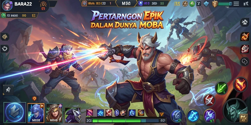 Tampilan gameplay seru dan strategis di BARA22.