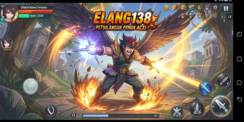 Tampilan gameplay ELANG138 yang penuh aksi dan karakter menawan.