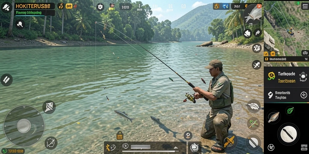 Tangkapan ikan besar dalam gameplay HOKITERUS88 yang seru.