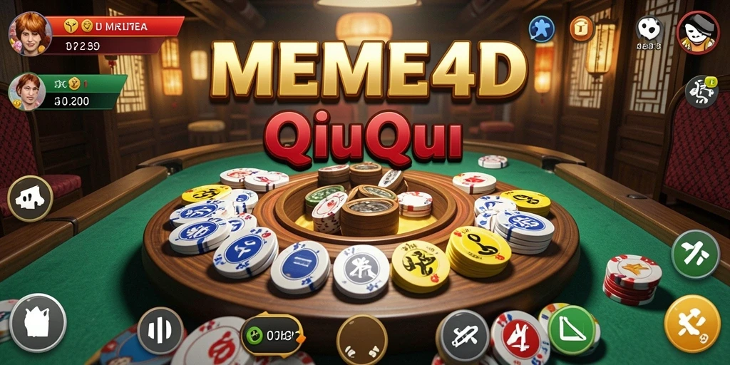 Tampilan gameplay menarik MEME4D dalam suasana QiuQiu.