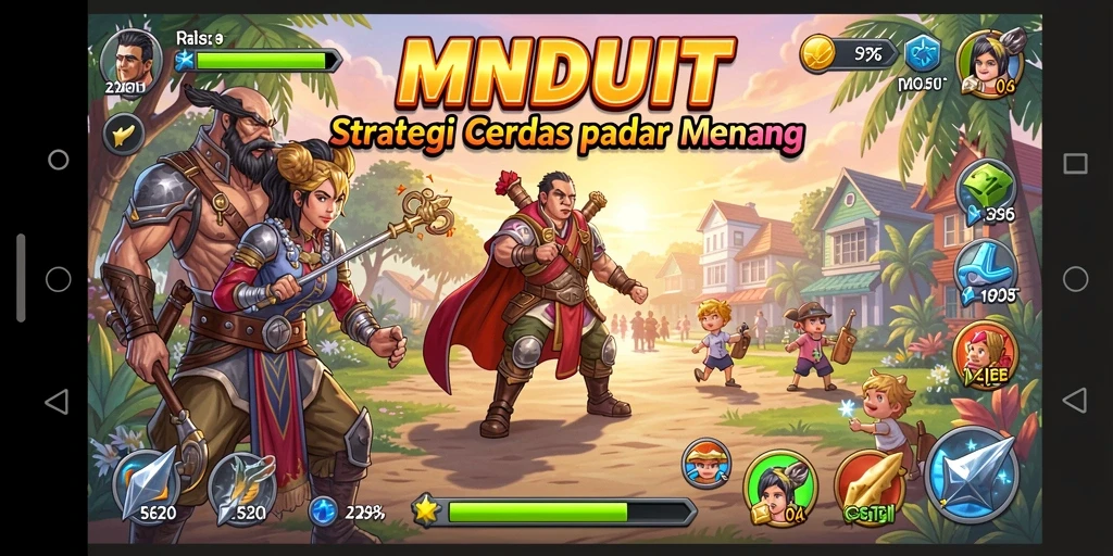 Tampilan menarik dari gameplay MNDUIT yang menantang.