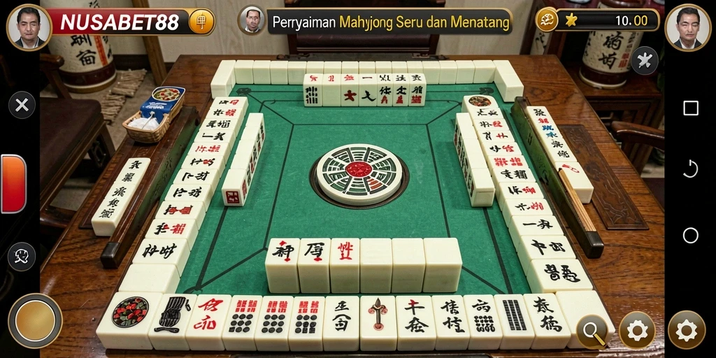 Screenshot permainan Mahjong yang menarik dan penuh tantangan.
