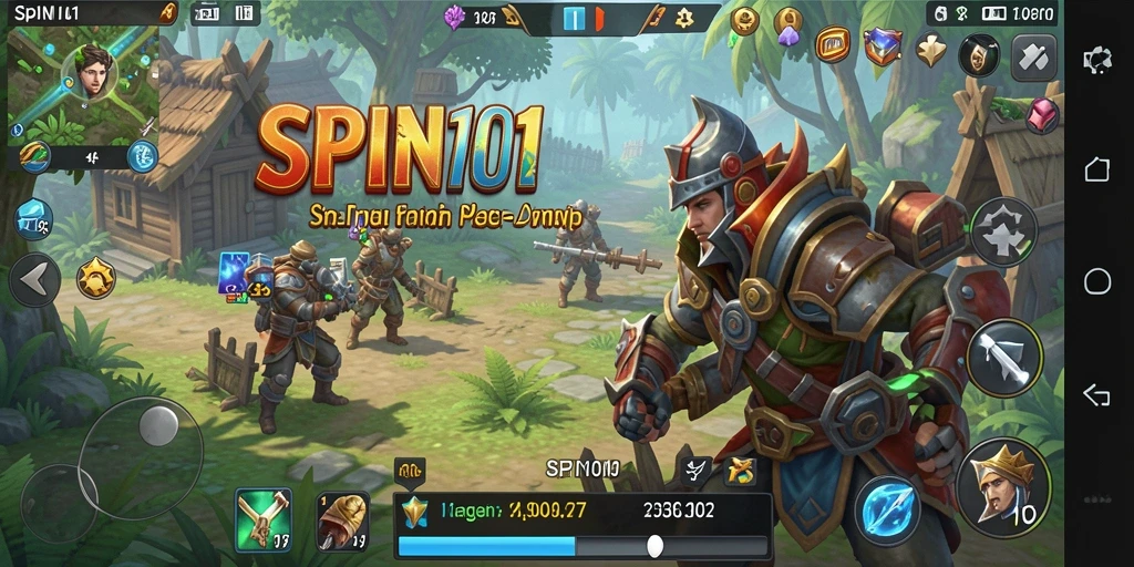 Tampilan gameplay yang menarik dan mendebarkan di SPIN101.